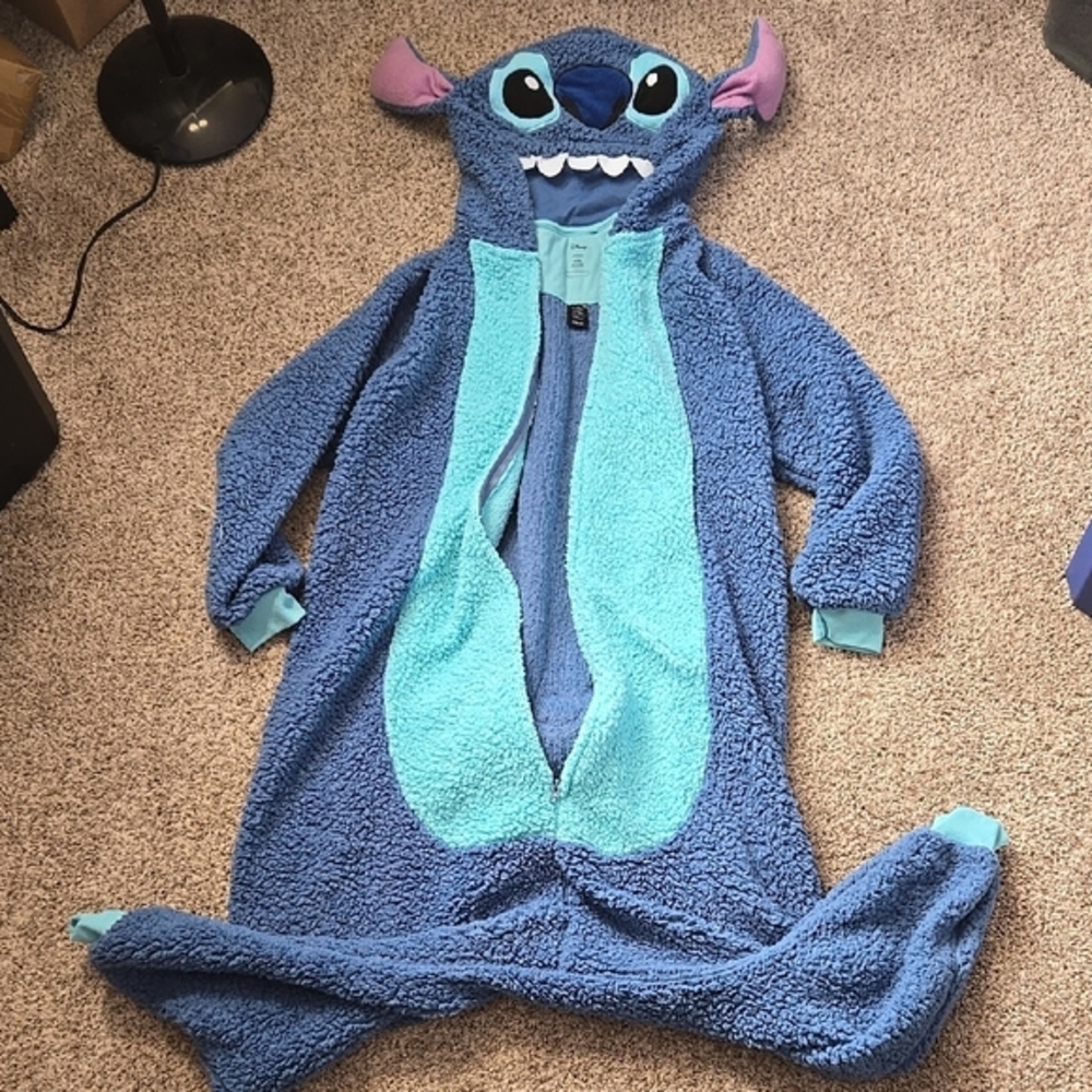 Disney Stitch Blue Fleece Onesie